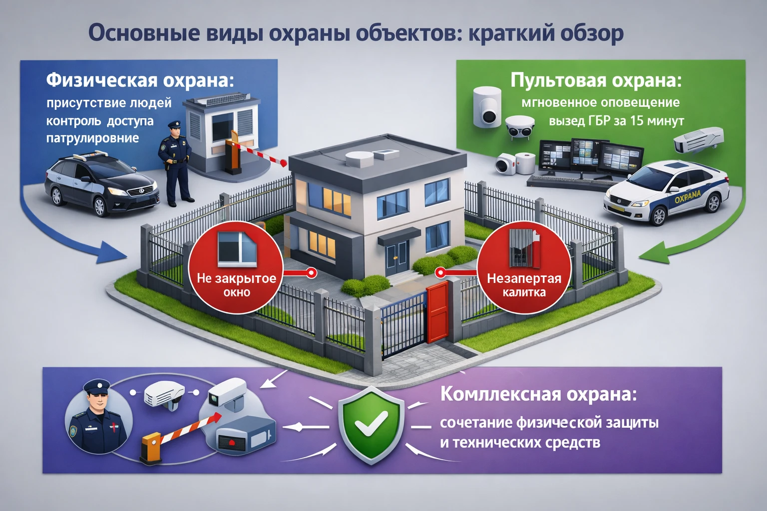 Основные виды охраны объектов Основные виды охраны объектов
