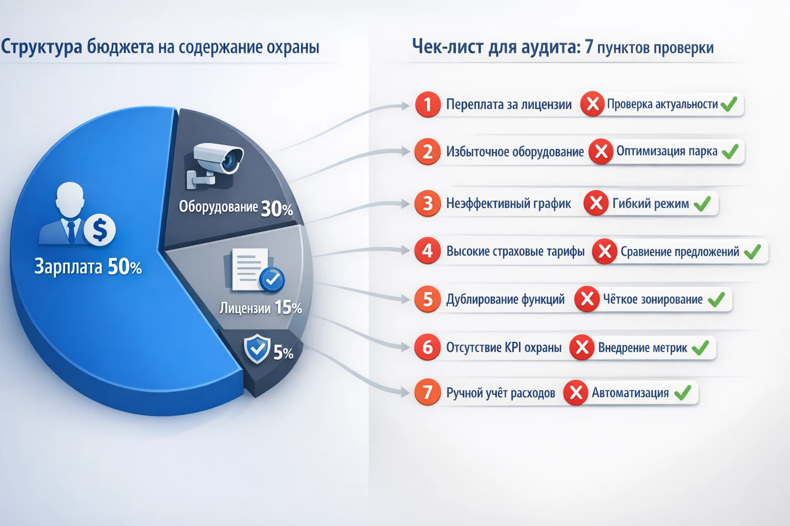Аудит расходов на содержание охраны Аудит расходов на содержание охраны