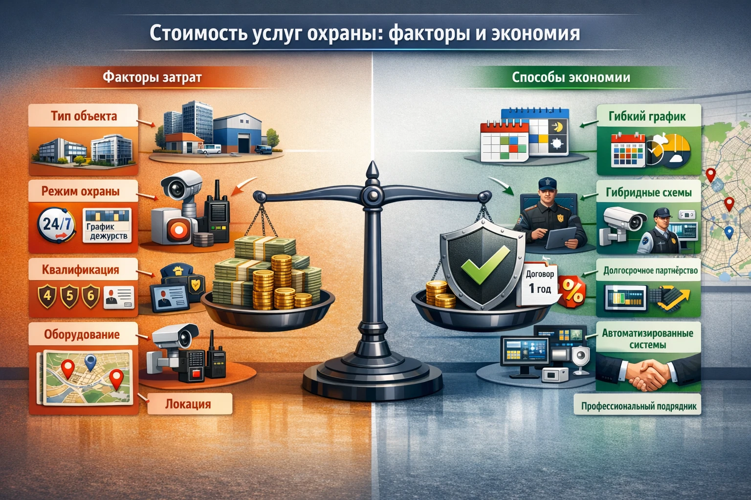 Стоимость услуг охраны: факторы ценообразования и способы сэкономить без риска Стоимость услуг охраны: факторы ценообразования и способы сэкономить без риска